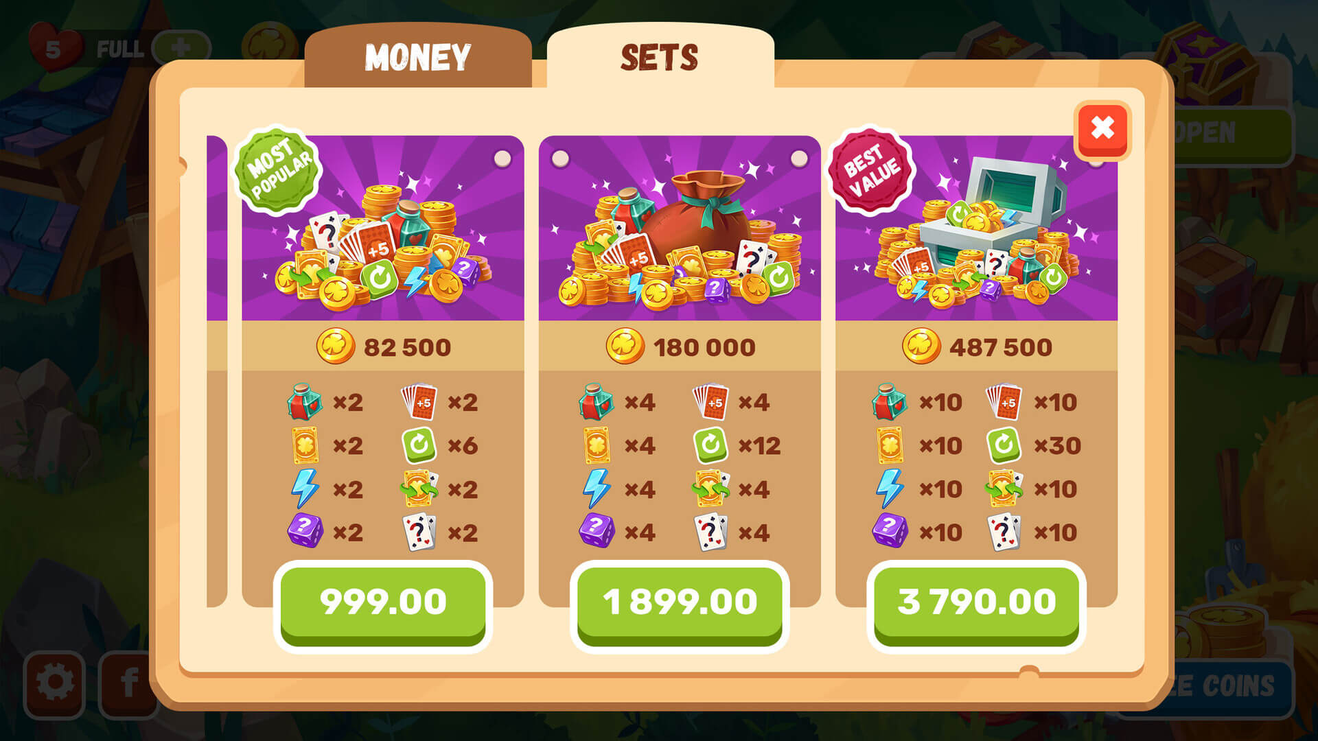 Solitaire Tripeaks